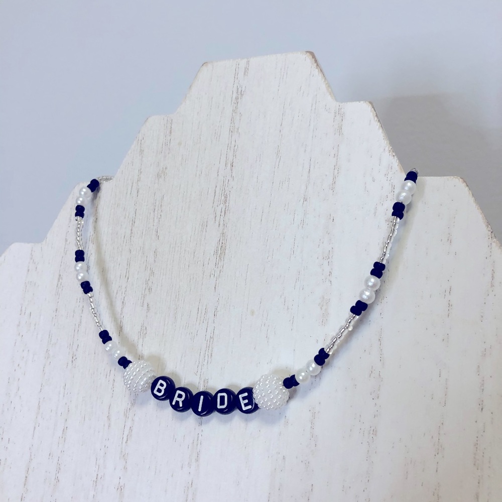 Beaded Bridal Bachelorette Hen Party Choker Necklace